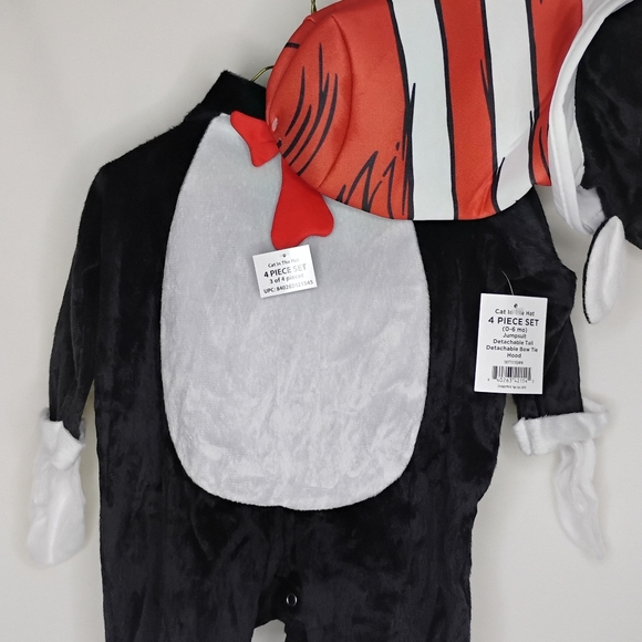 Dr. Seuss Cat in the Hat Halloween Costume Infants Baby Size 0 - 6 Months - Picture 5 of 16